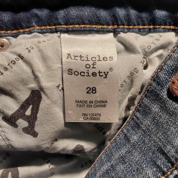 Articles of Society - Kendra Low Rise Baby Boot Retro Blue Jeans - 28 x 31 (6) - Picture 8 of 11